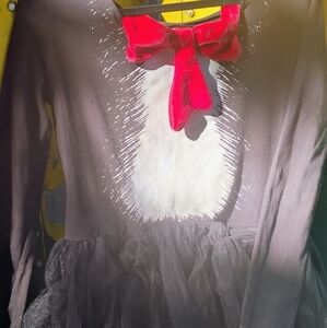 Female "Cat In The Hat" Costume with Red Bow Tie